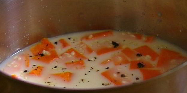 рисовая каша с тыквой и ванилью