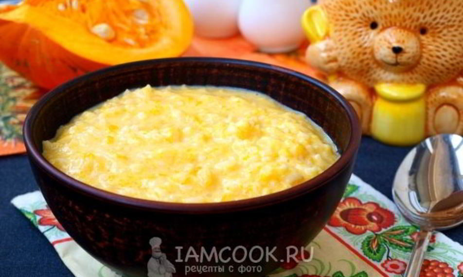 Рецепт рисовой каши с тыквой на молоке