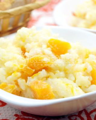 Рисовая каша с тыквой