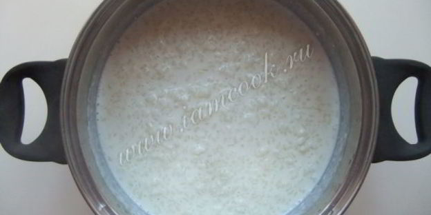 рисовая каша с вишневым киселем