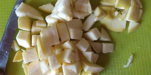 рисовая каша с яблоками и корицей