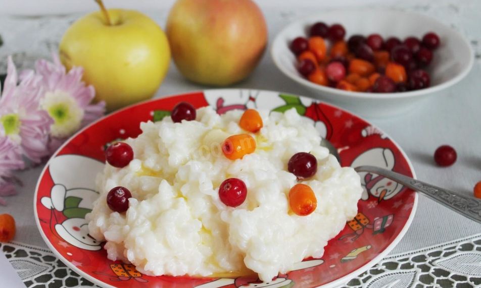 Рецепт рисовой каши в духовке в горшочке на молоке