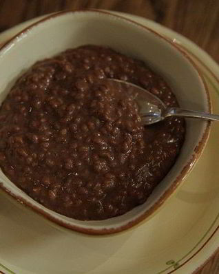Шоколадная рисовая каша