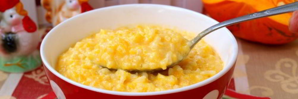 Тыквенно-рисовая каша на молоке