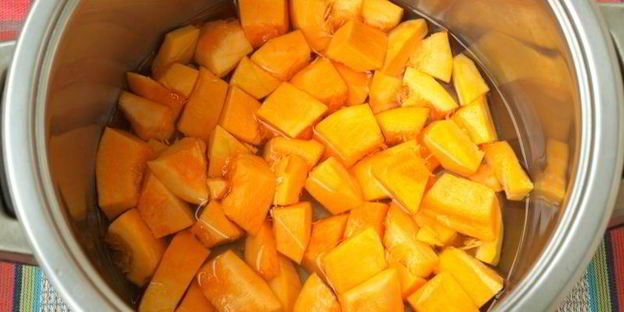 тыквенно-рисовая каша на молоке