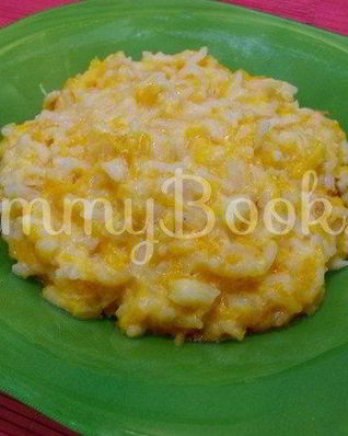 Тыквенная каша с рисом и молоком