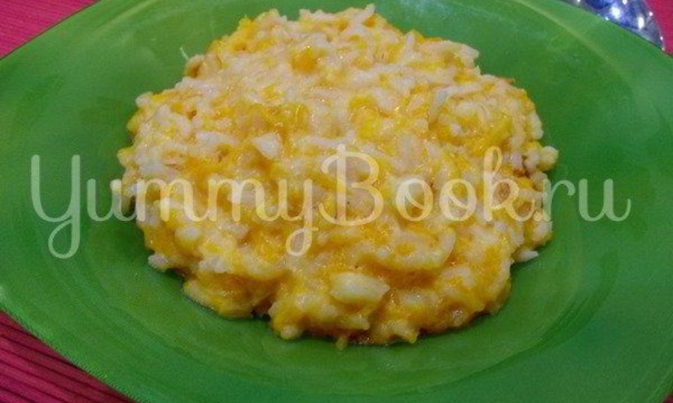Рецепт тыквенной каши с рисом и молоком
