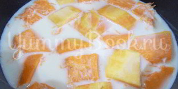 тыквенная каша с рисом и молоком
