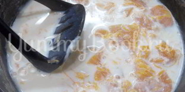 тыквенная каша с рисом и молоком