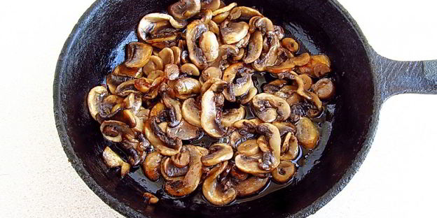 ячневая каша с грибами в пароварке