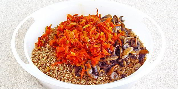 ячневая каша с грибами в пароварке