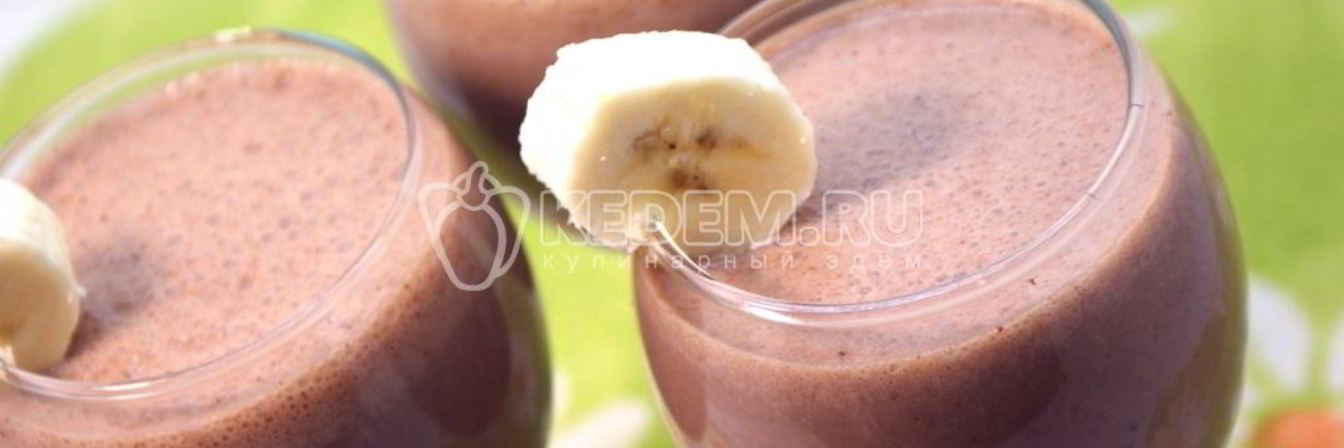 Бананово-шоколадный коктейль