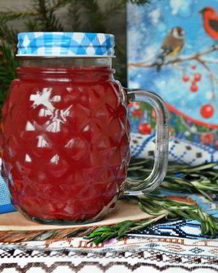 Безалкогольный клюквенный пунш