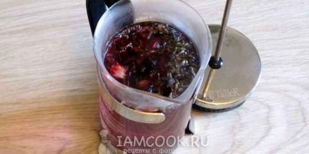 чай с каркаде и лавандой