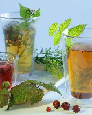 Чай с шиповником и крапивой