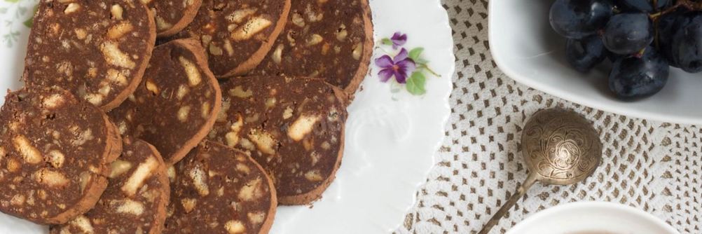 Чайная колбаса из печенья