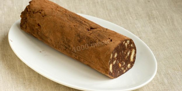 чайная колбаса из печенья