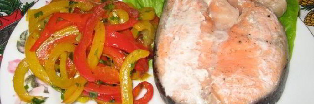 Горячая семга в собственном соку