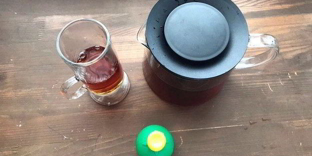 холодный мятный чай с лаймом