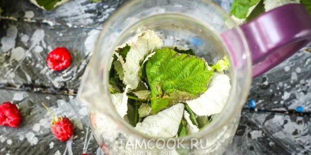 малиновый чай