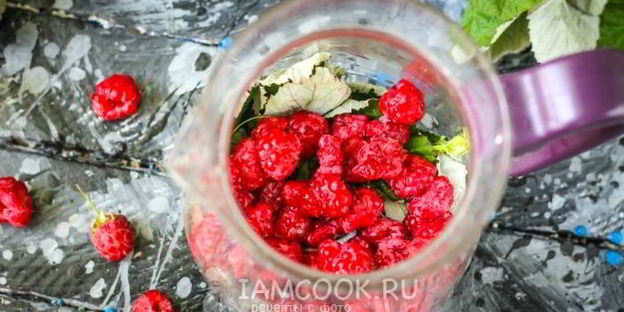 малиновый чай