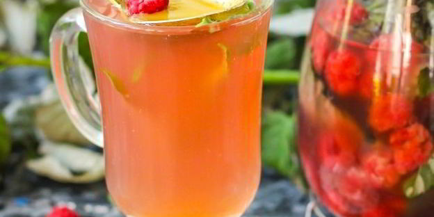 малиновый чай