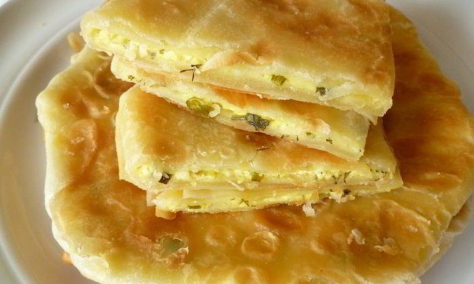 Рецепт плациндов с творогом и зеленью