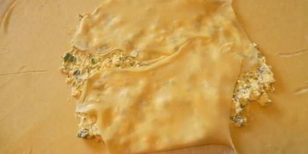 плацинды с творогом и зеленью