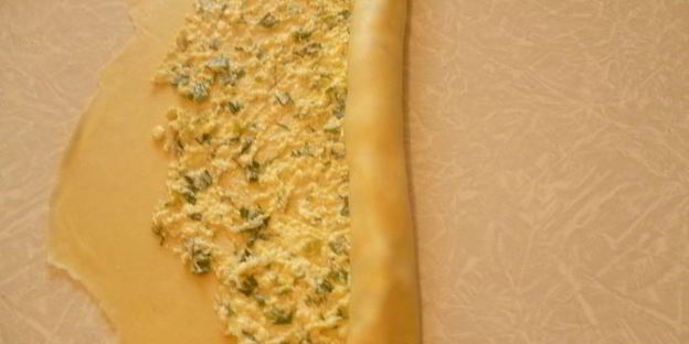 плацинды с творогом и зеленью