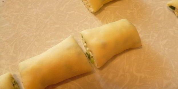 плацинды с творогом и зеленью