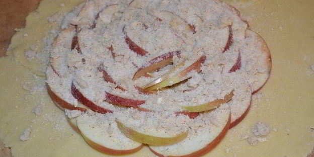 яблочная галета чайная роза