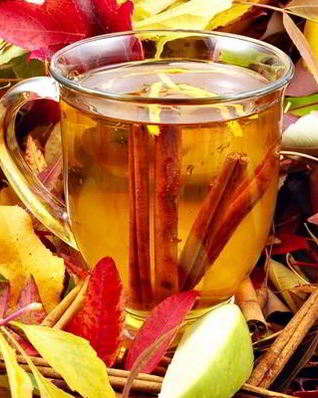 Яблочный чай с корицей и гвоздикой