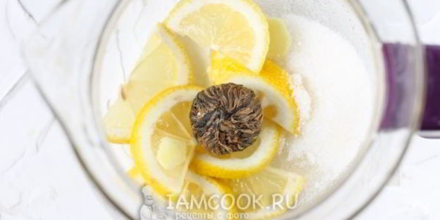 зеленый чай с имбирем и лимоном