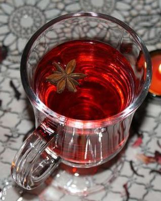 Безалкогольный глинтвейн из каркаде