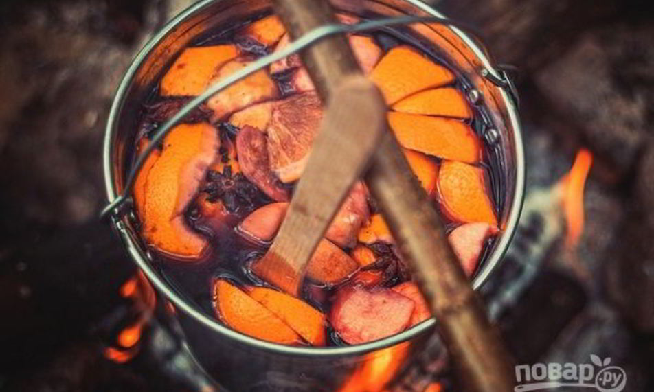 Рецепт глинтвейна на костре