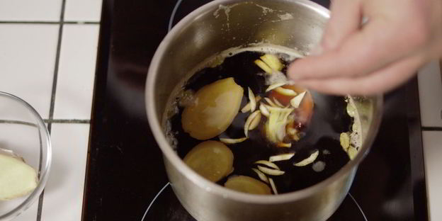 глинтвейн на темном пиве