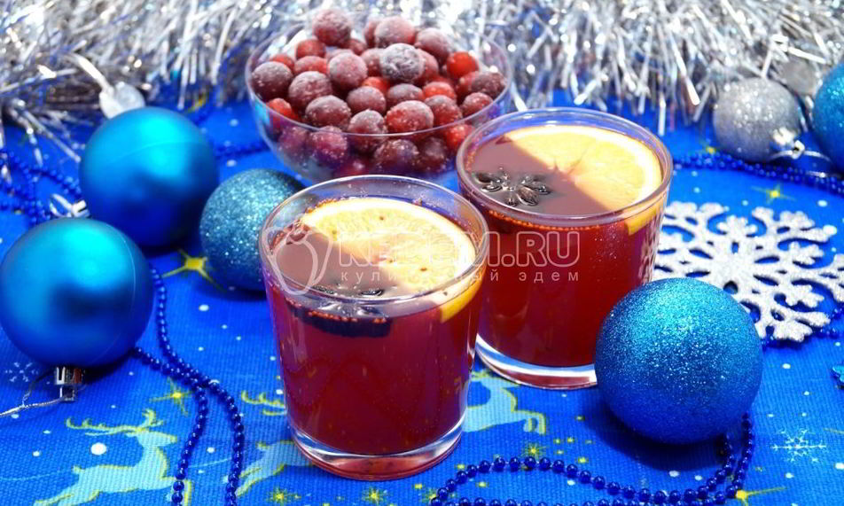 Рецепт клюквенного безалкогольного глинтвейна