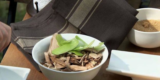 куриная печенка с соусом из глинтвейна