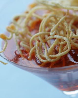 Хрустящие спиральки в сиропе