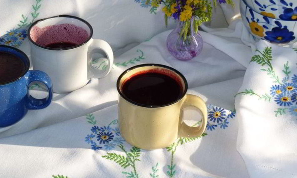 Рецепт бархатного чернично-сливочного киселя