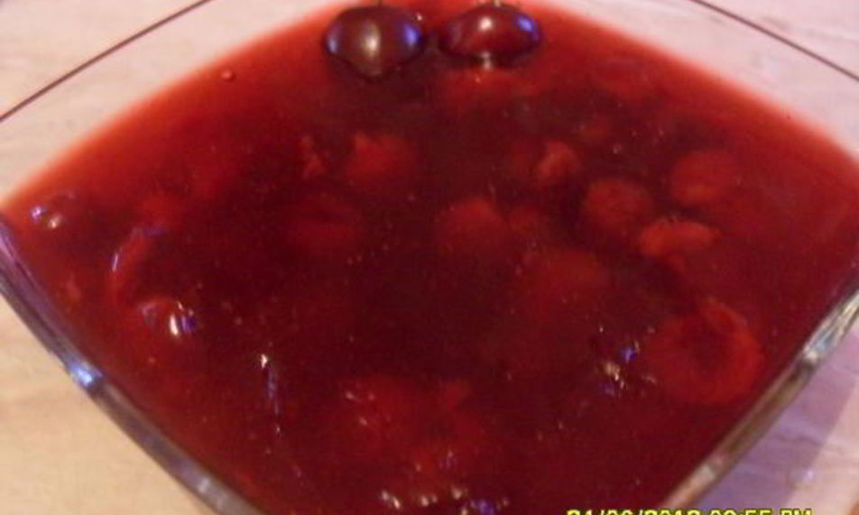 Рецепт киселя из черешни