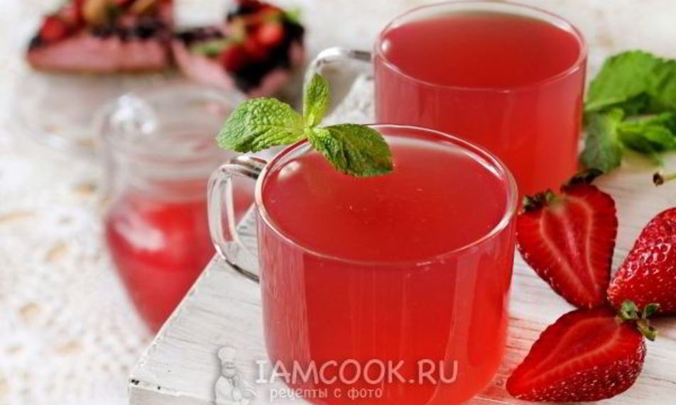 Рецепт киселя из клубники