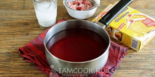 кисель из клубники