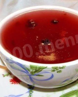 Кисель из крахмала и варенья