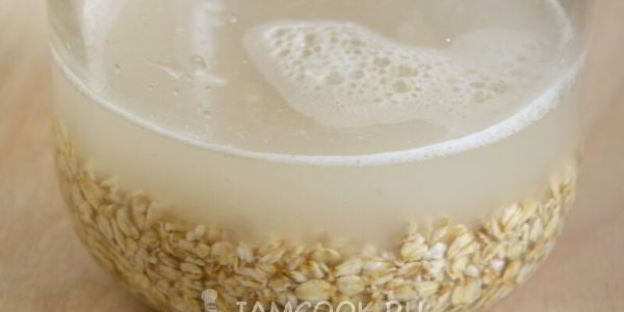 кисель из овсяных хлопьев с липовым медом