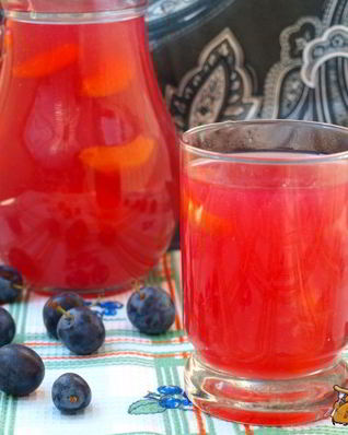 Кисель из терна и абрикосов