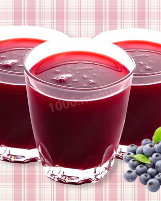 Кисель из замороженных ягод черники