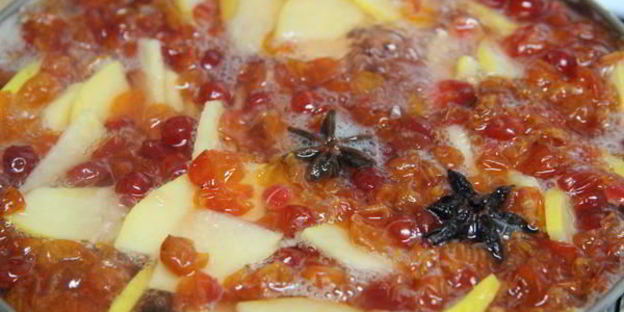 кисель калиново-айвовый с бадьяном