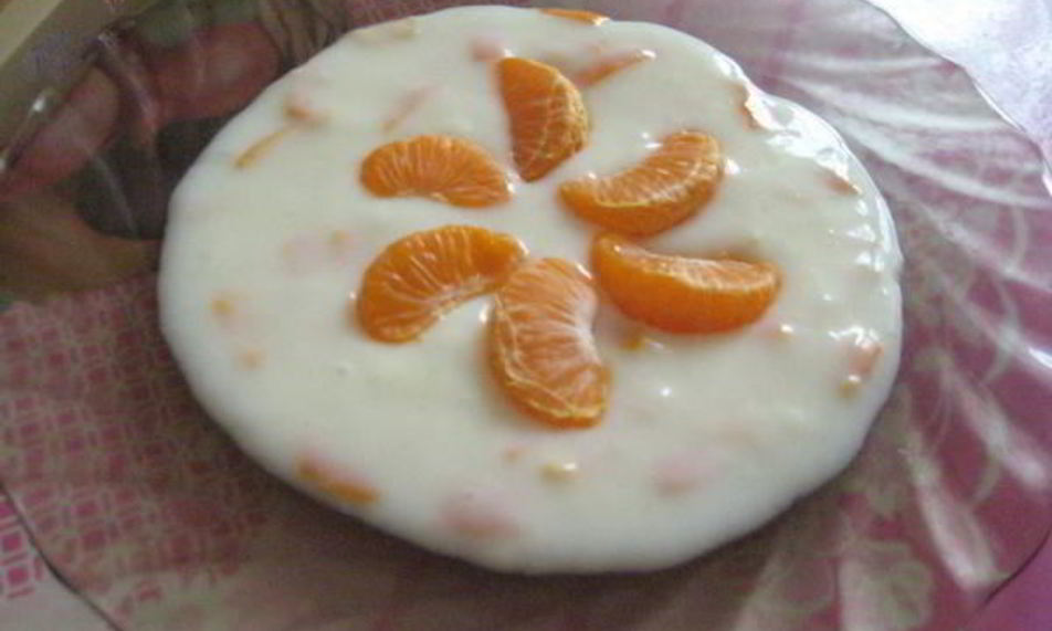 Рецепт киселя молочного с мандаринами