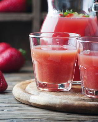 Клубничный кисель